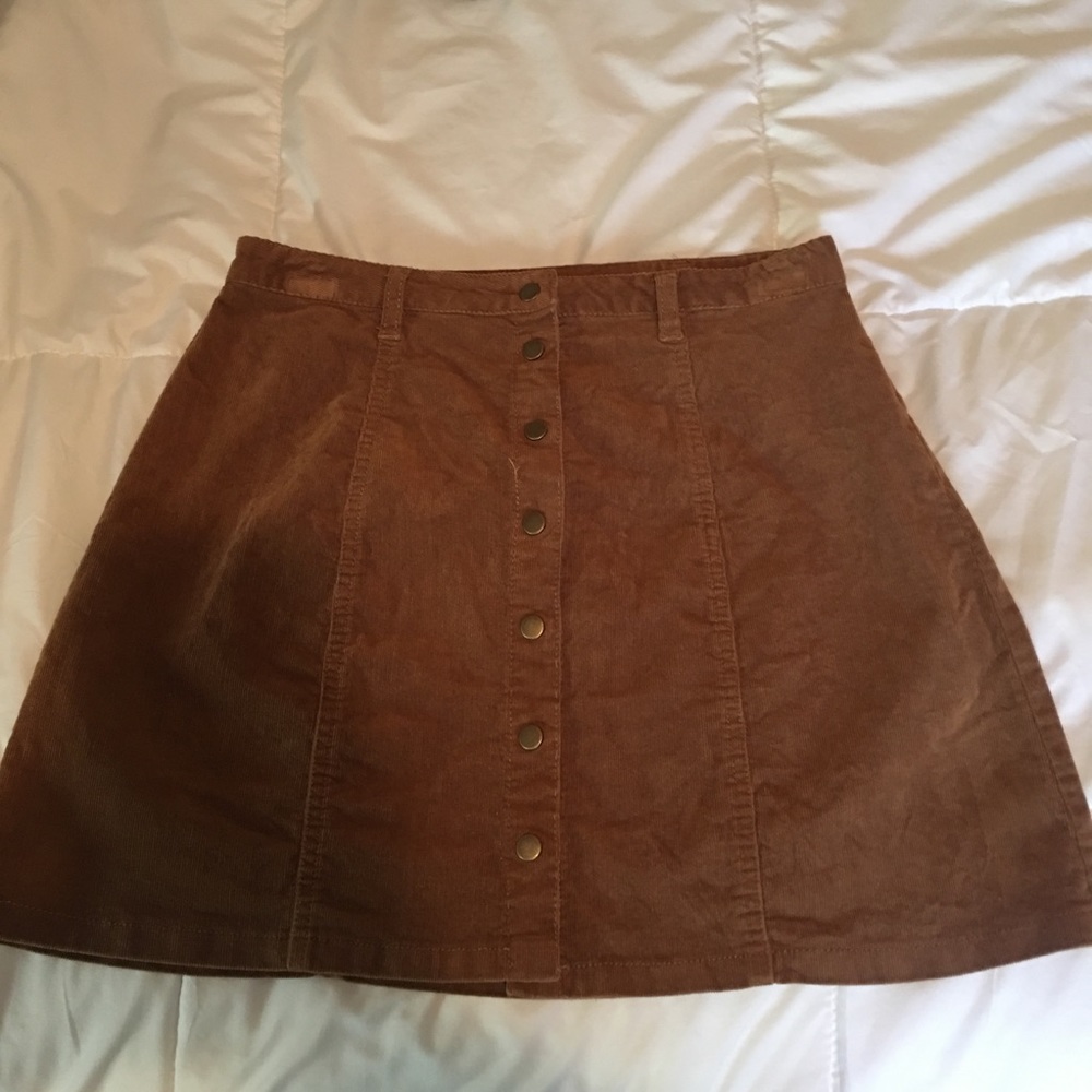 Corduroy Tan Skirt